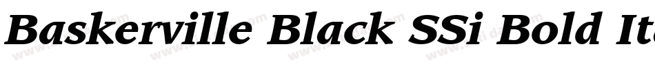 Baskerville Black SSi Bold Italic字体转换